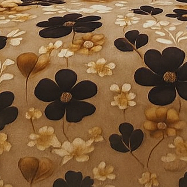 Flowers print multicolor polycotton double bed bedsheet