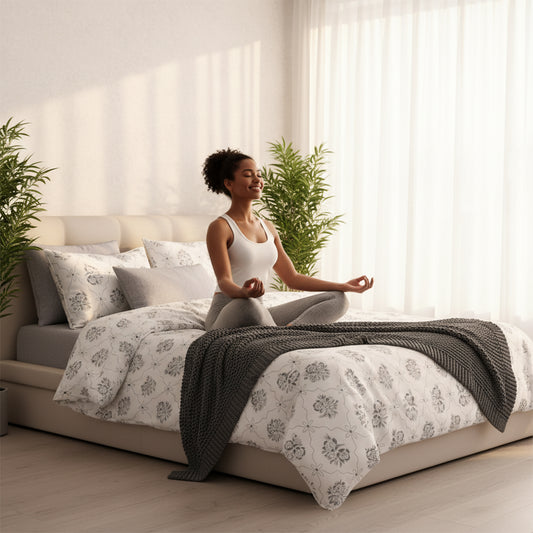 Dream Decor Cotton Queen Printed Flat Bedsheet Queen Size at Best Price