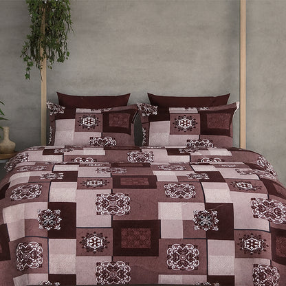 Stylish multicolor polycotton Kingsize bedsheet