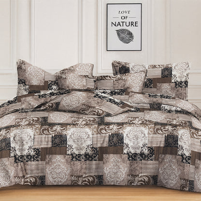 Design Multicolor Polycotton double bed bedsheet