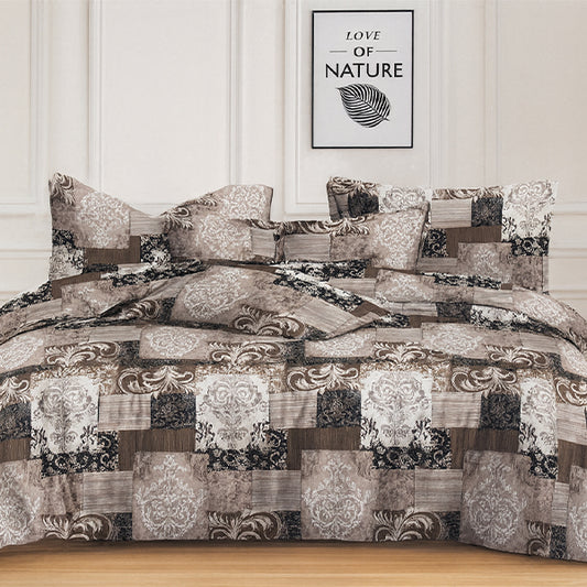 Design Multicolor Polycotton double bed bedsheet