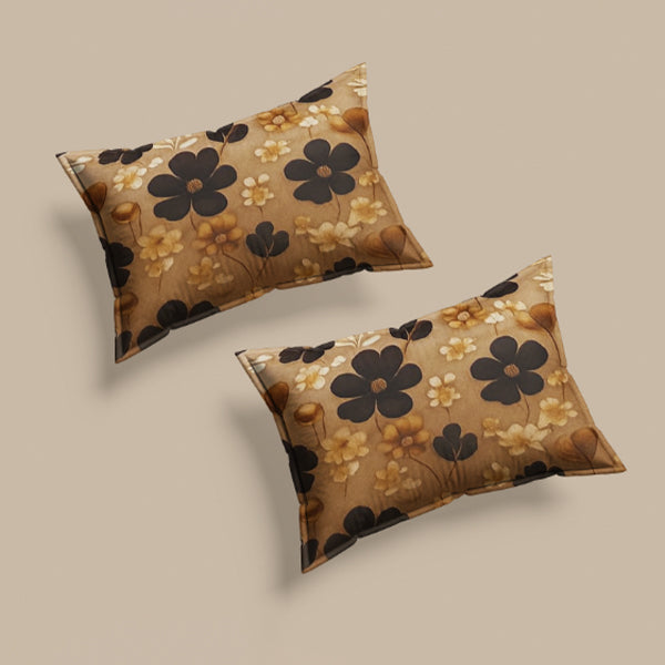 Flowers print multicolor polycotton double bed bedsheet