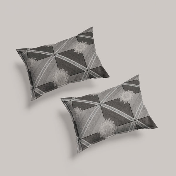 Hexsa print multicolor polycotton double bed bedsheet