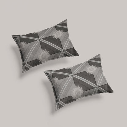 Hexsa print multicolor polycotton double bed bedsheet