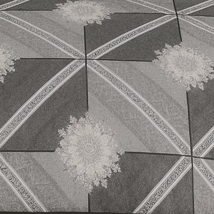 Hexsa print multicolor polycotton double bed bedsheet