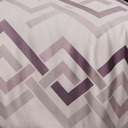 Triangular design print multicolor polycotton double bed bedsheet