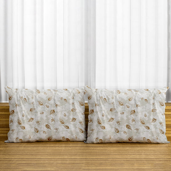 Leaf digital print multicolor polycotton double bed bedsheet